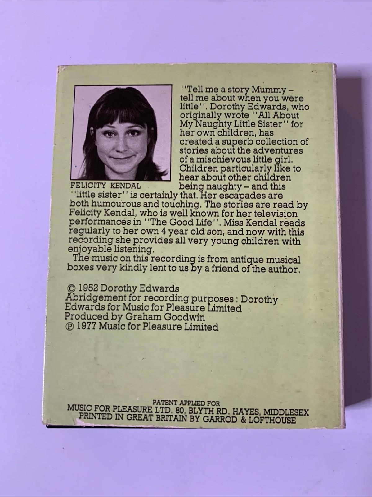 Felicity Kendal Reads All About My Naughty Sister (Cassette, 1977) TCL-LFP-80025