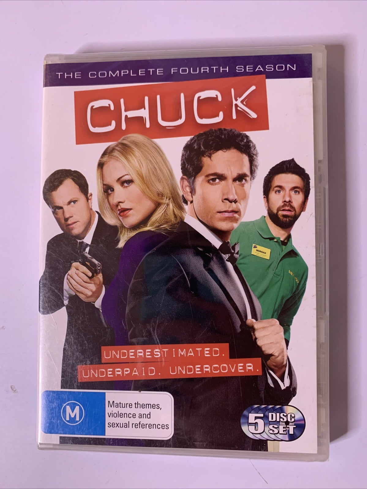 Chuck : Season 4 (DVD, 2011, 5-Disc) Region 4  NEW Sealed