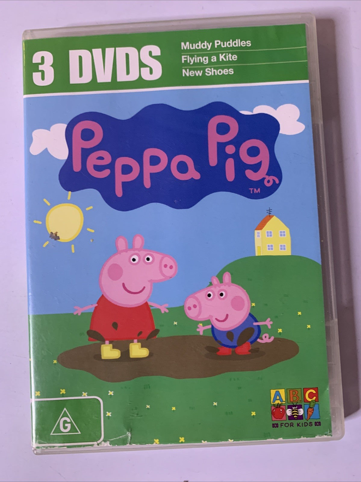 Peppa Pig: Muddy Puddles, Flying A Kite, New Shoes (DVD, 3-Disc) Region 4