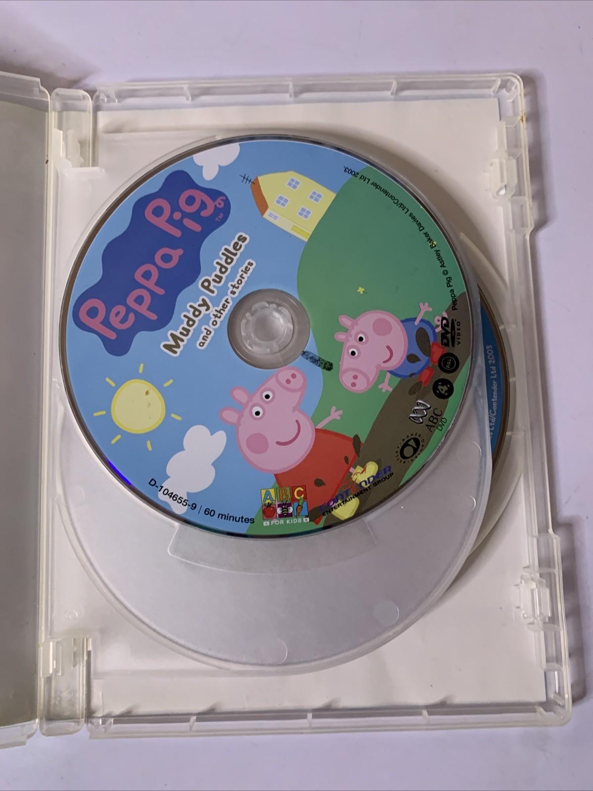 Peppa Pig: Muddy Puddles, Flying A Kite, New Shoes (DVD, 3-Disc) Region 4