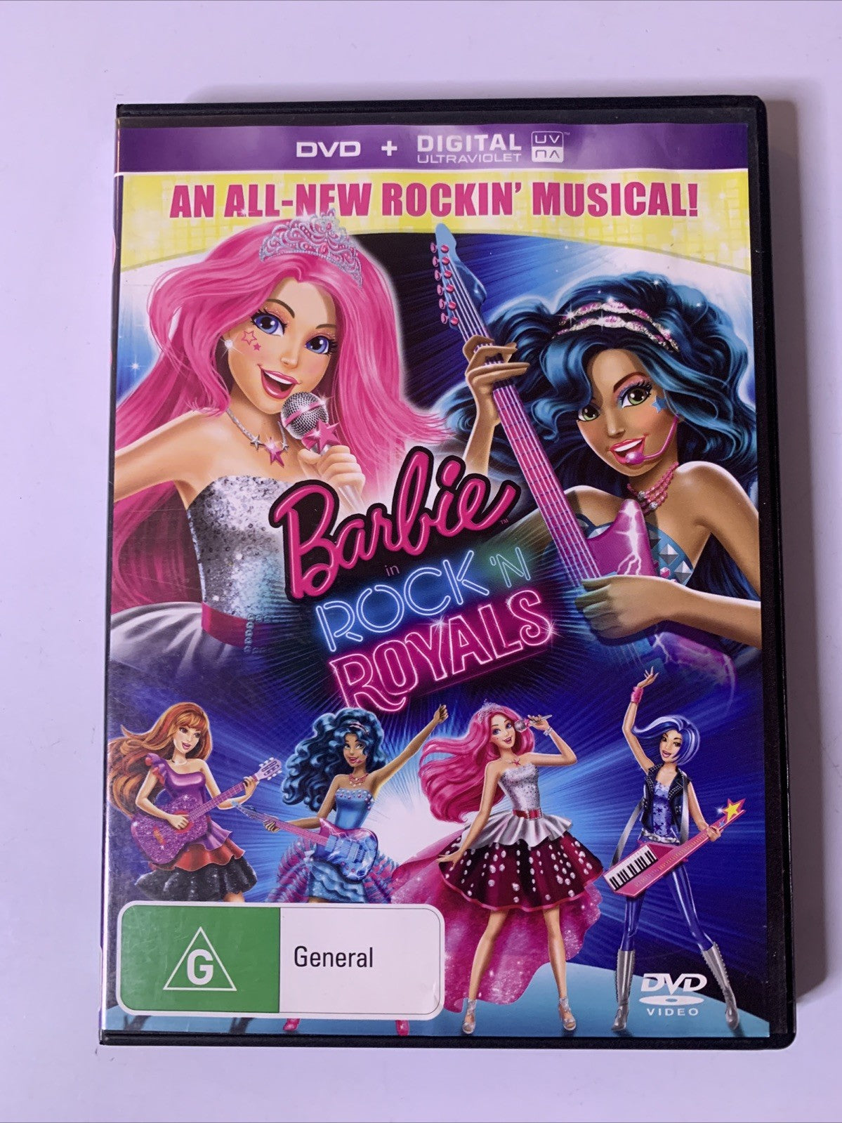 Barbie In Rock 'n Royals (DVD, 2015) Animation Region 4 &2
