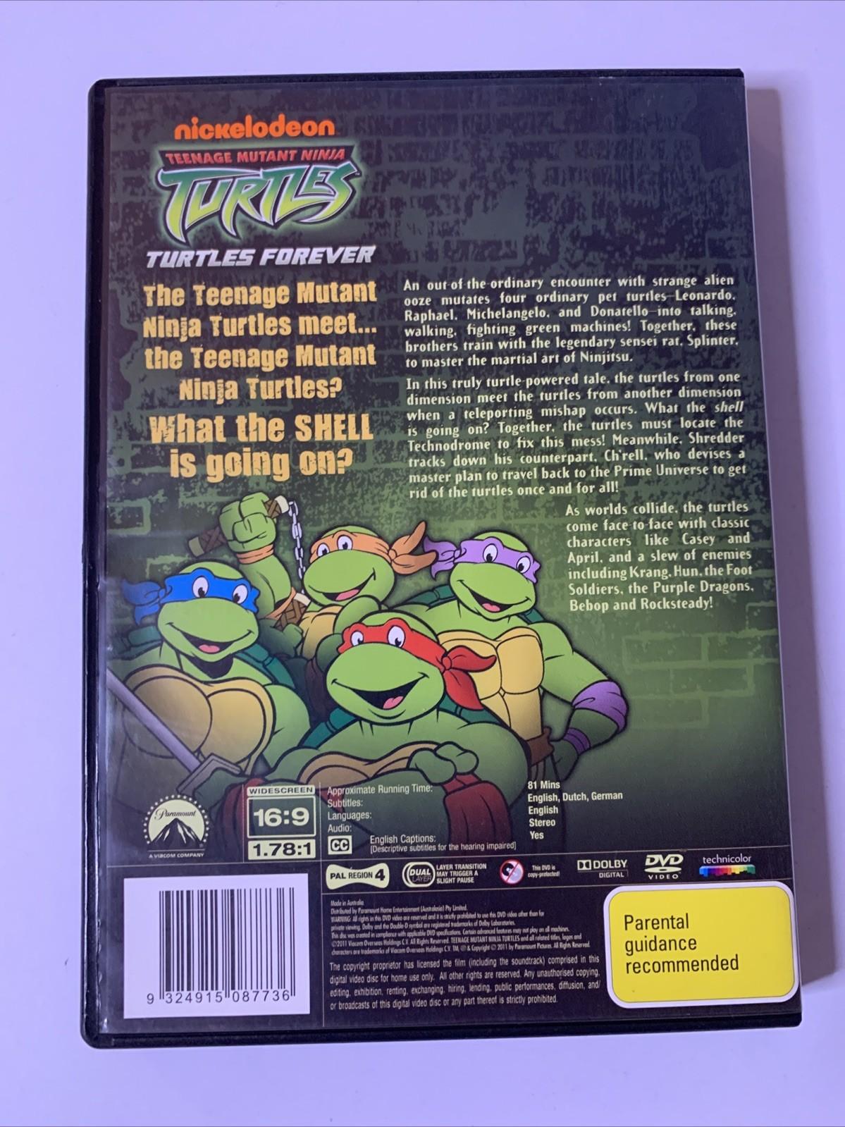 Teenage Mutant Ninja Turtles: Turtles Forever (DVD, 2009) Region 4