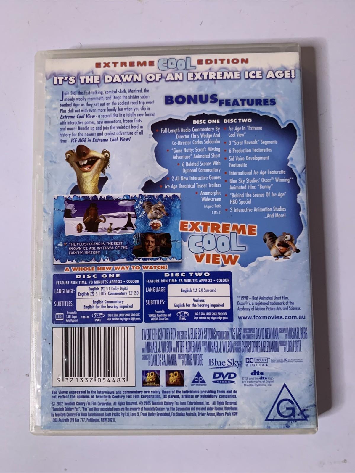 Ice Age 1 & 2 (DVD, 2-Disc) Animation Film Region 4