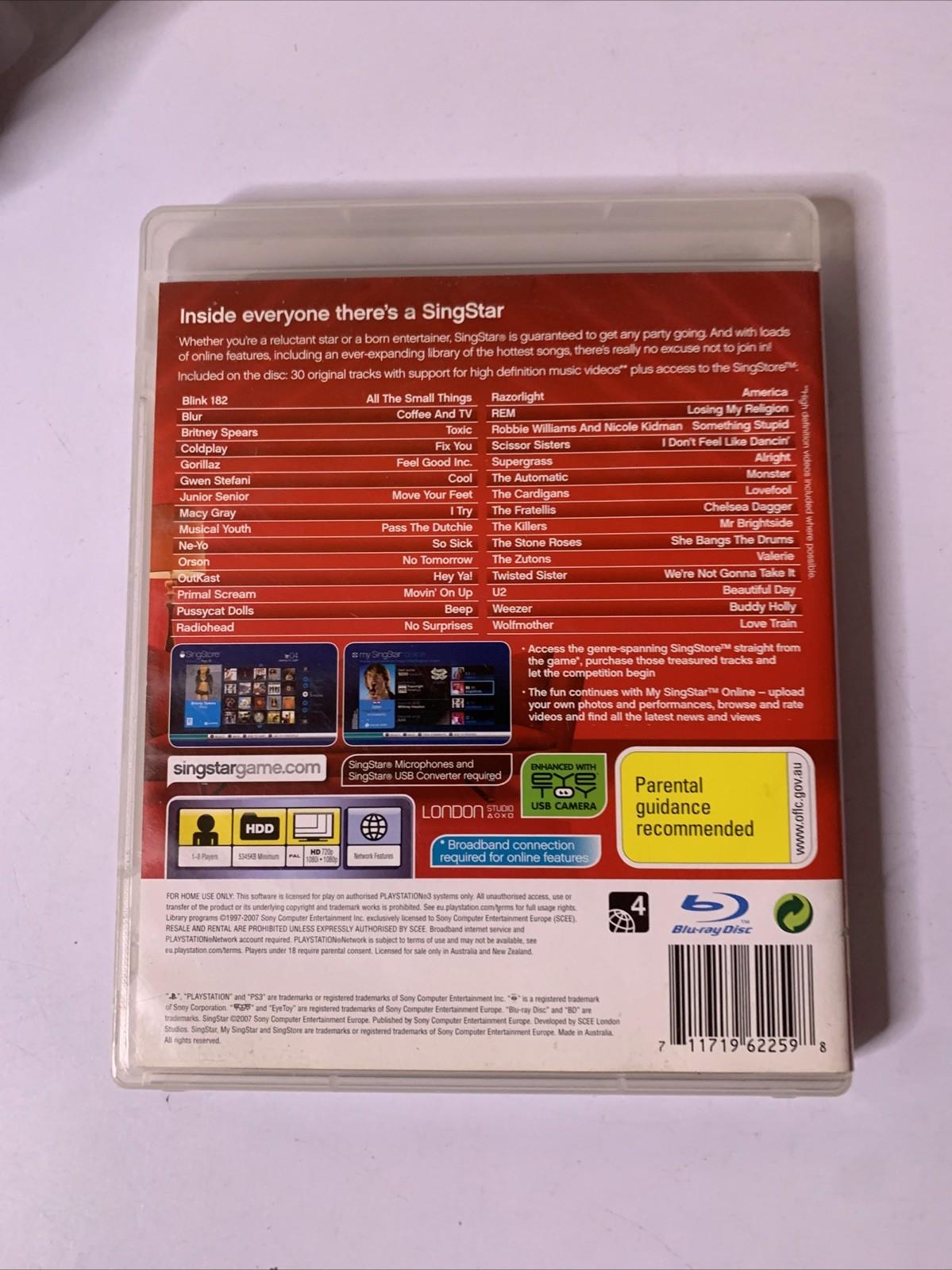 Singstar PS3 Playstation 3 2007 Karaoke Game