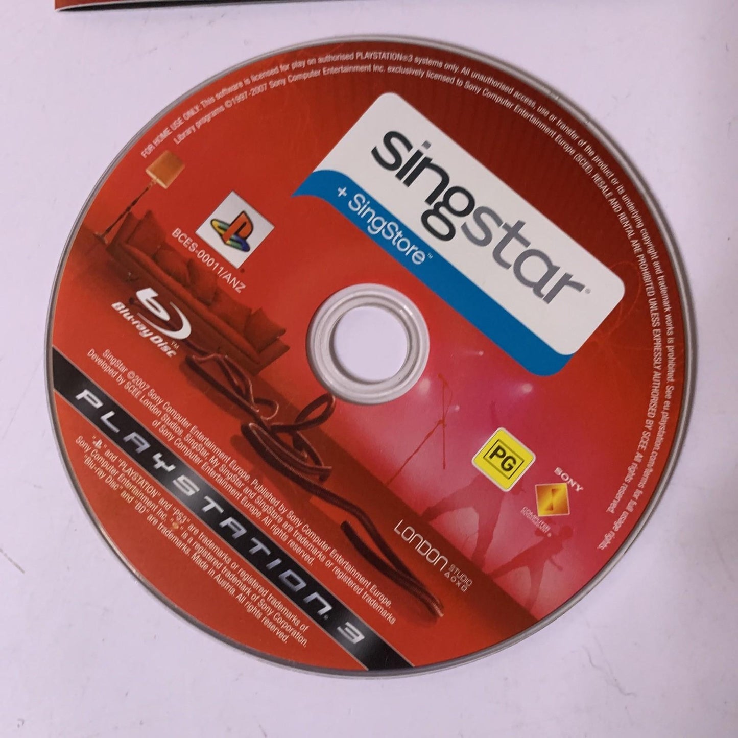 Singstar PS3 Playstation 3 2007 Karaoke Game