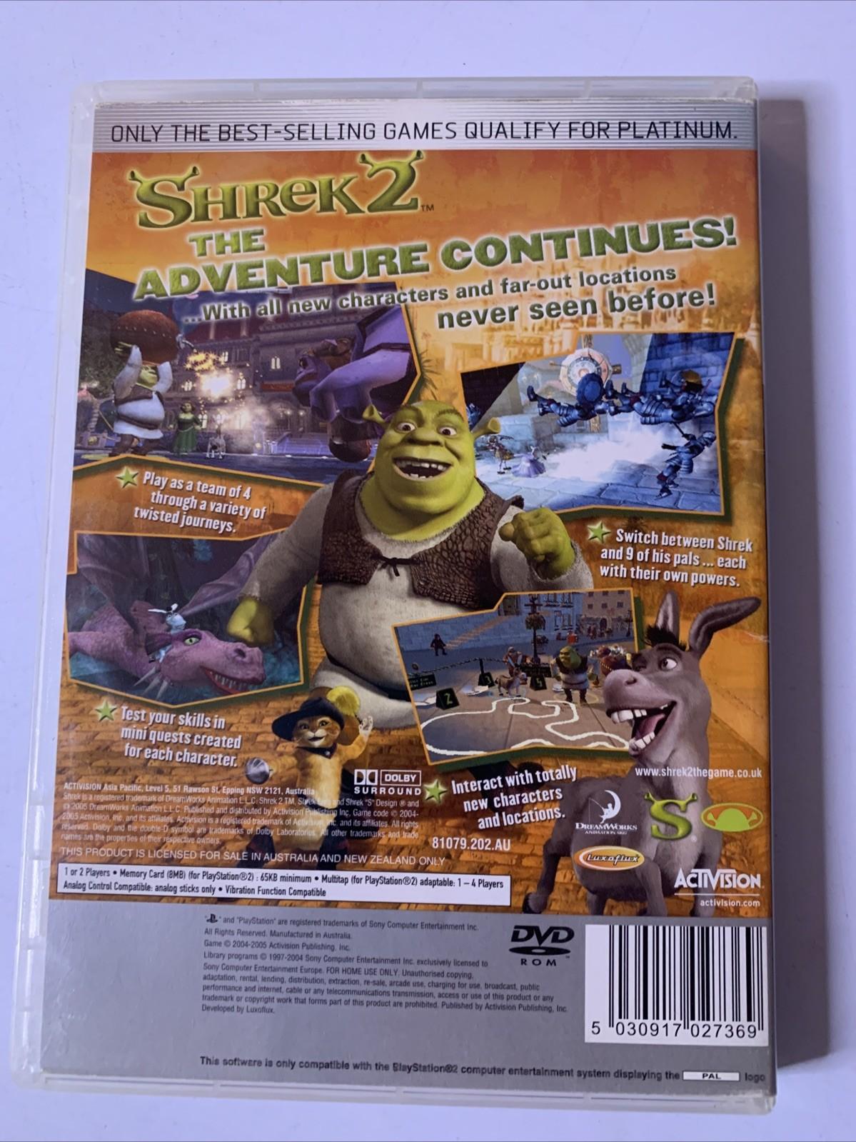 Shrek 2 PS2 PlayStation 2 Platinum PAL 2004 Game