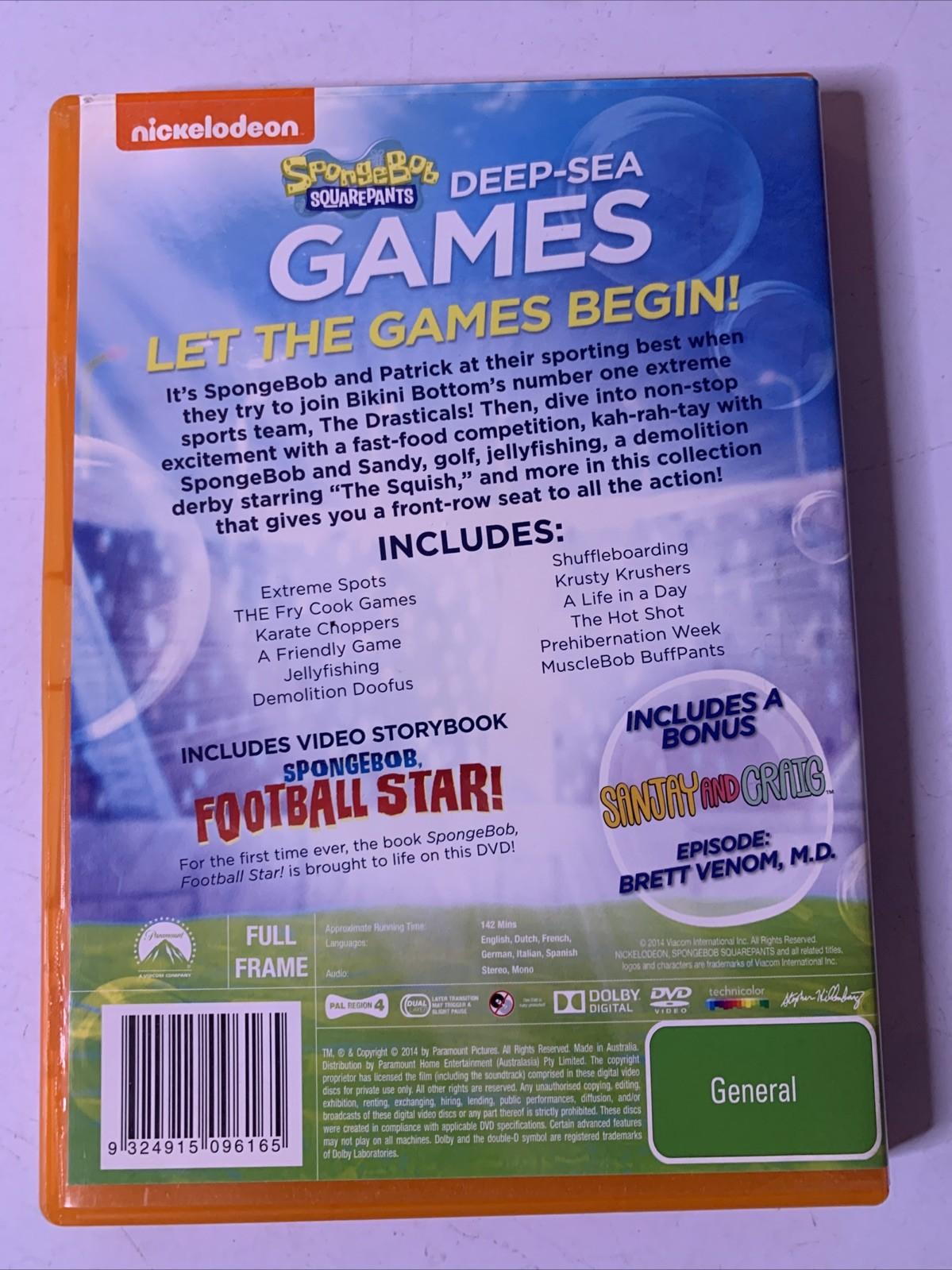 SpongeBob SquarePants : Deep Sea Games (DVD, 2013) Region 4