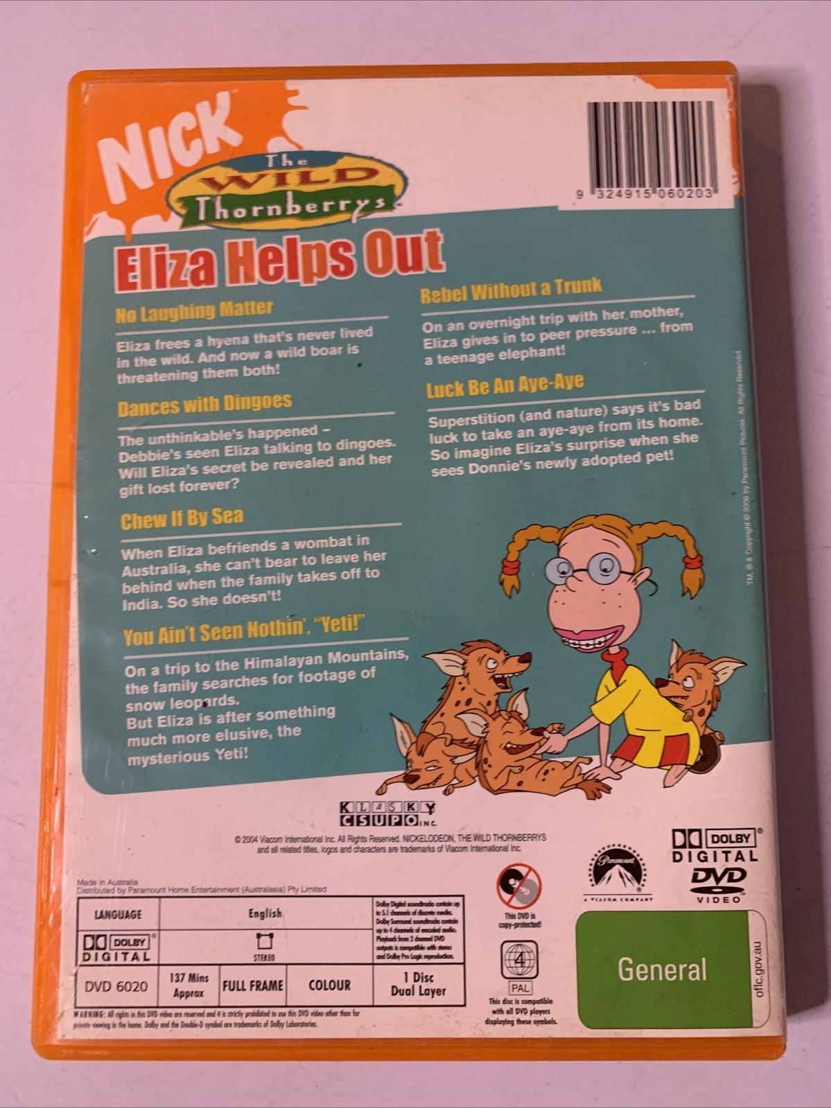 Wild Thornberry's : Eliza Helps Out (DVD, 2006) Nickelodeon Animation Region 4