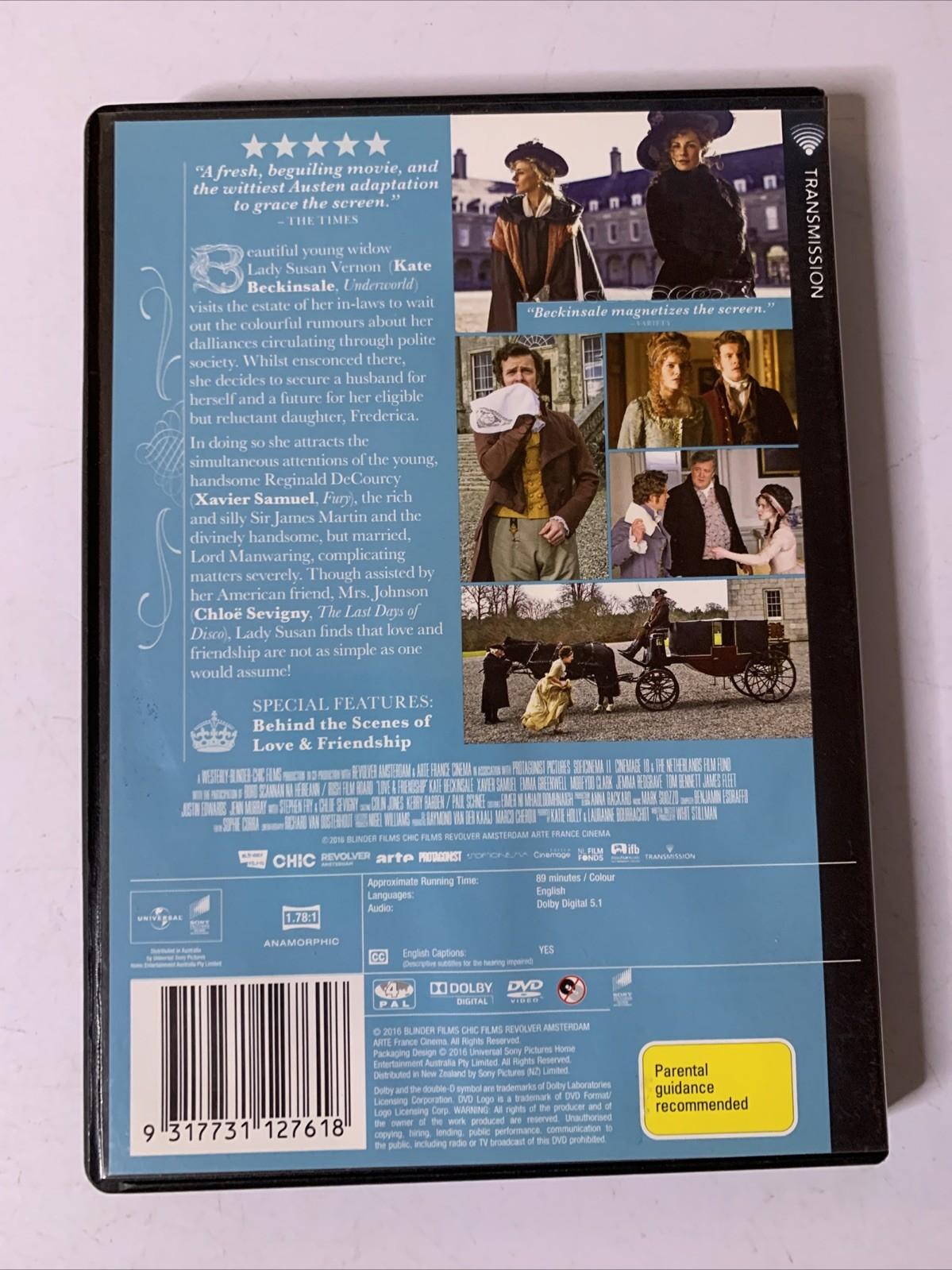 Love & Friendship (DVD, 2016) Kate Beckinsale, Stephen Fry Region 4