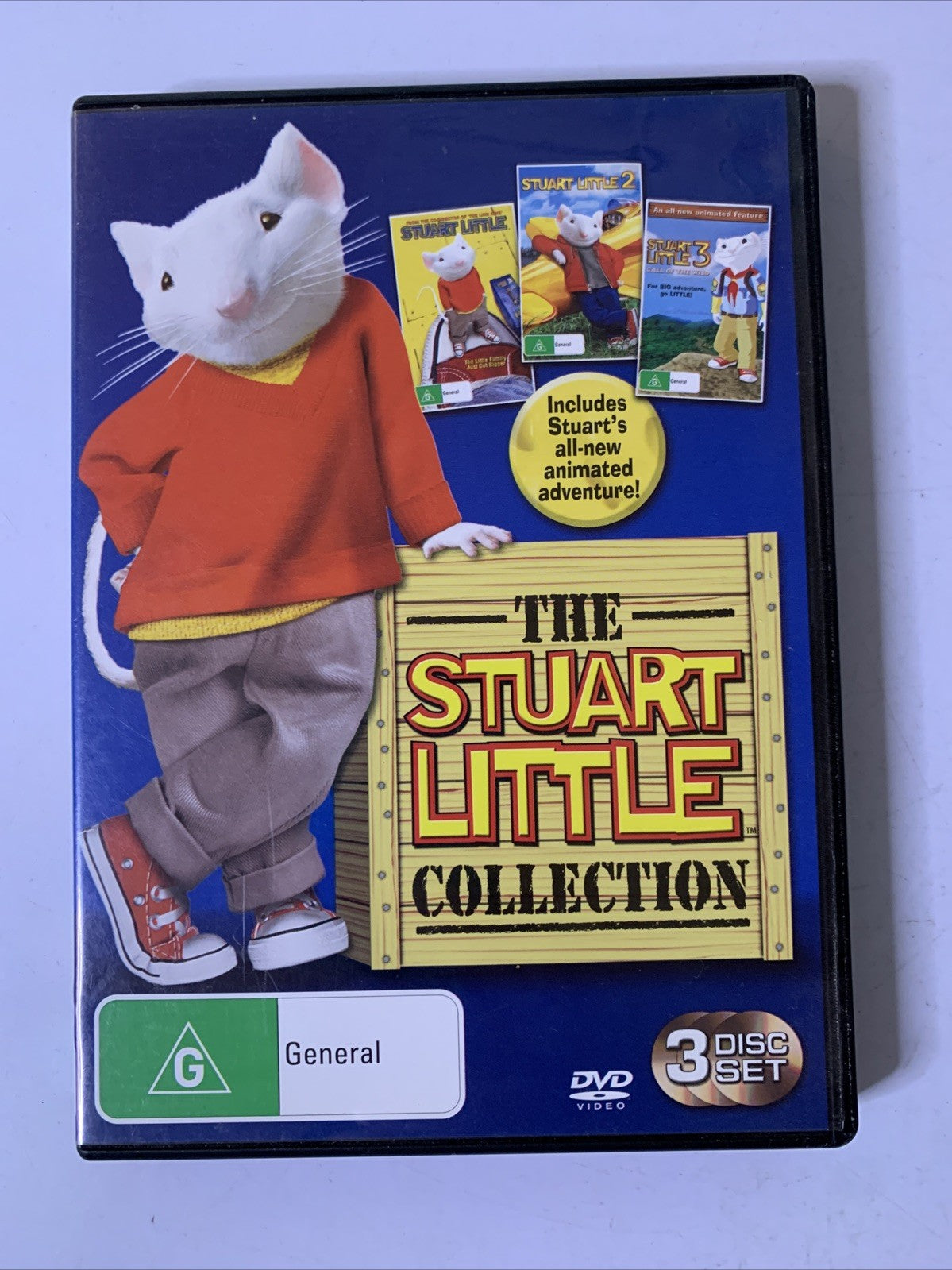 The Stuart Little Collection 1, 2, 3 (DVD, 1999) Animation Region 4