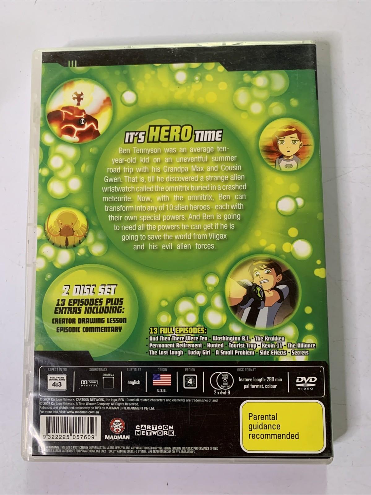 Ben 10 : The Complete Season 1 (DVD, 2005) Madman Region 4