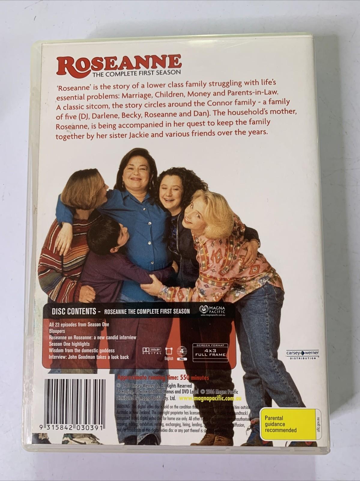 Roseanne : The Complete Season 1 (DVD, 1988)  Region 4