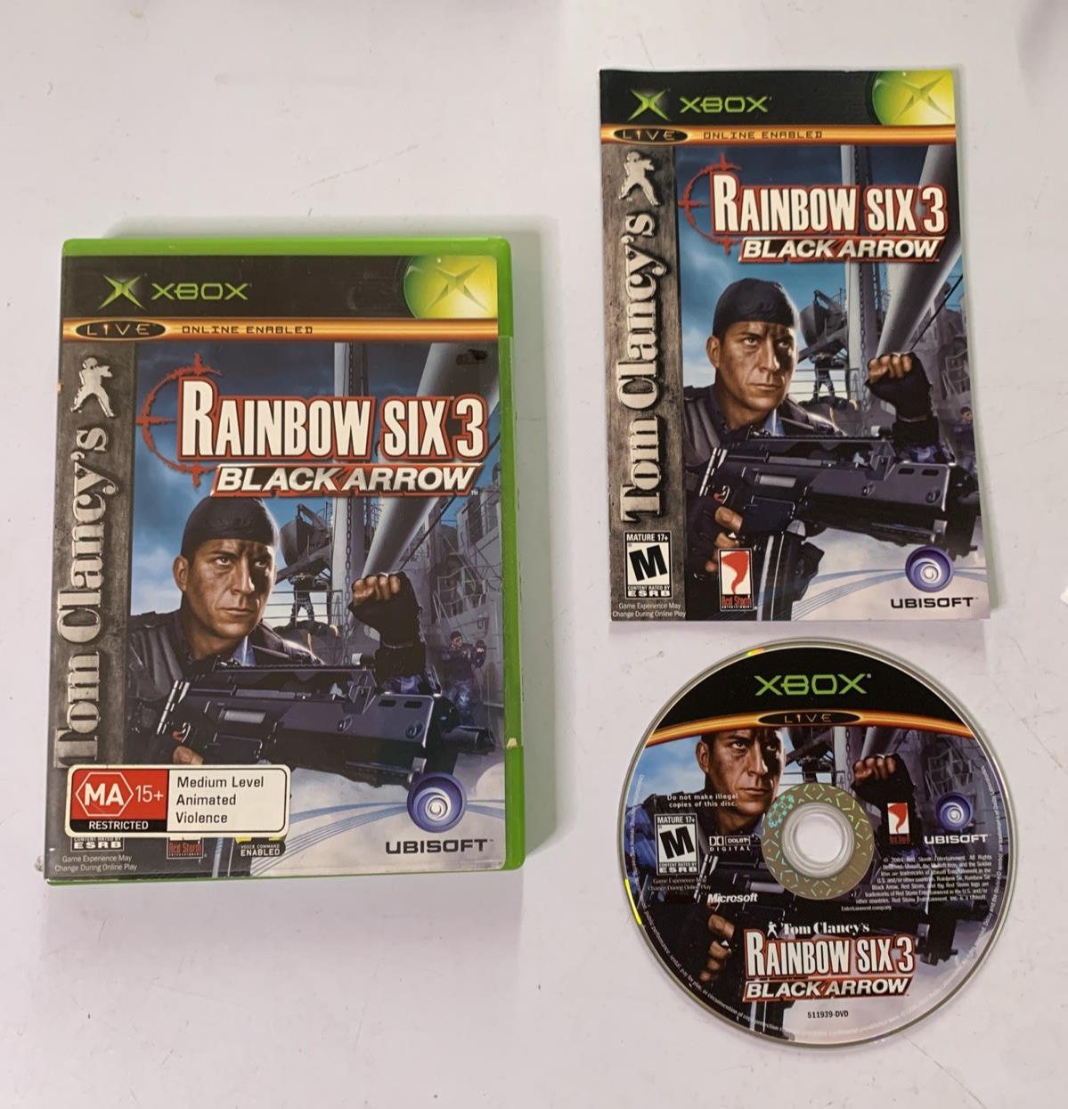Rainbow Six 3: Black Arrow Microsoft XBOX Original PAL Game Complete