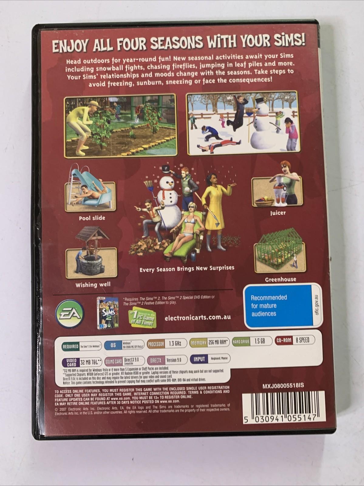 The Sims 2: Seasons PC CD-ROM Windows Expansion Pack Game