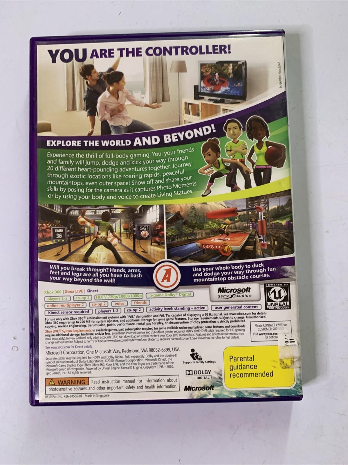 Kinect Adventures Microsoft XBOX 360 PAL Game