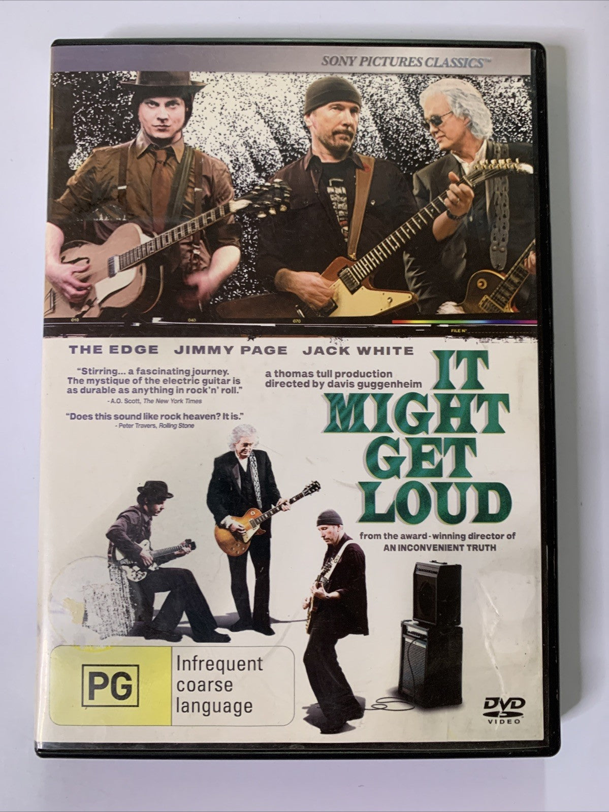 It Might Get Loud (DVD, 2008) Jimmy Page, The Edge, Jack White  Region 4
