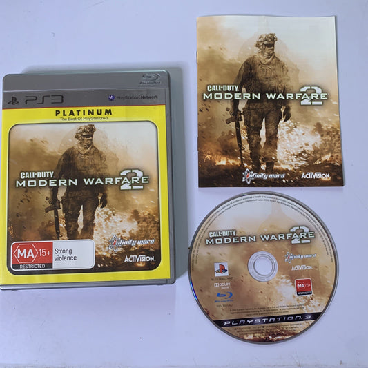 Call Of Duty: Modern Warfare 2 Sony PlayStation 3 PS3 Platinum Complete