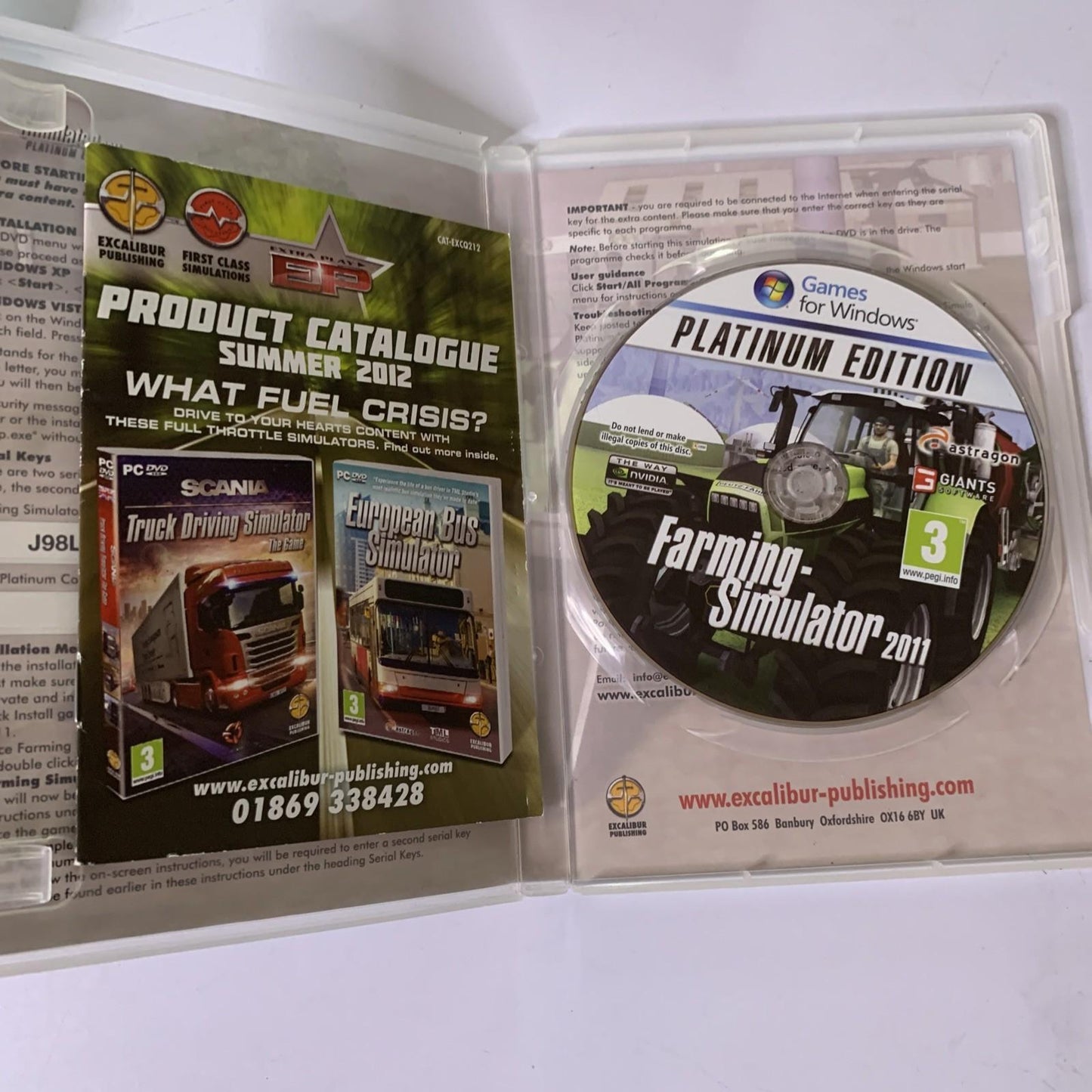Farming Simulator 2011 Platinum Edition PC CDROM Windows Game