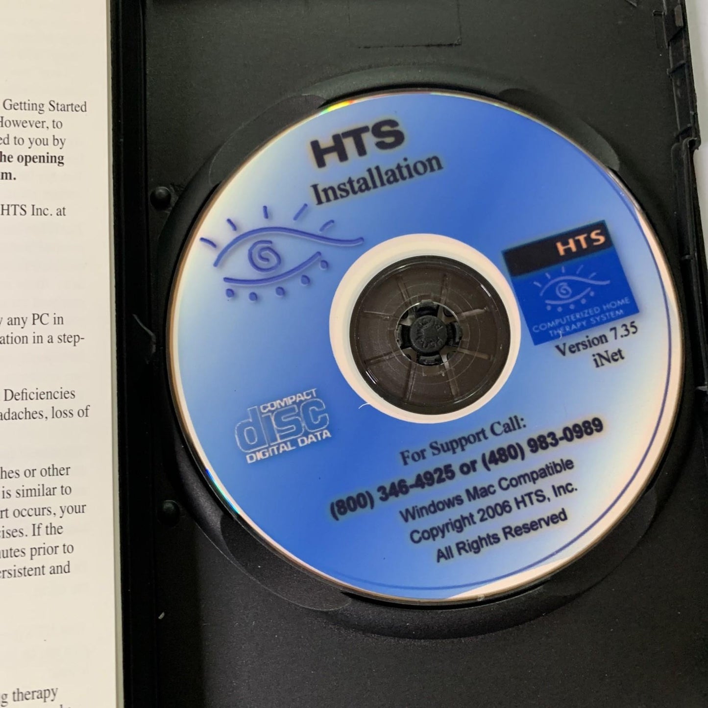HTS INet Computerized Home Vision Therapy PC Software