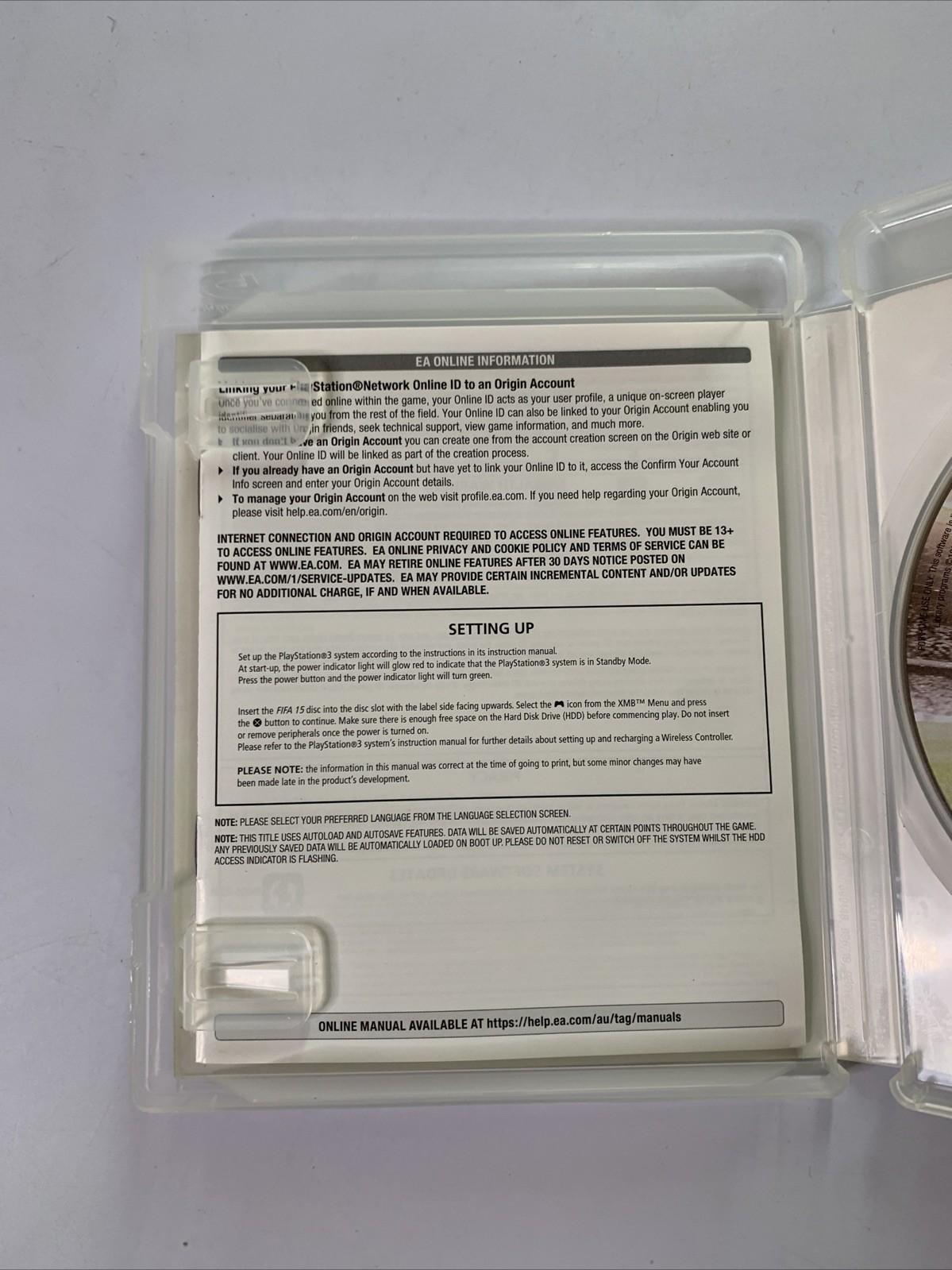 FIFA 15 PS3 PlayStation 3 Soccer Game Complete