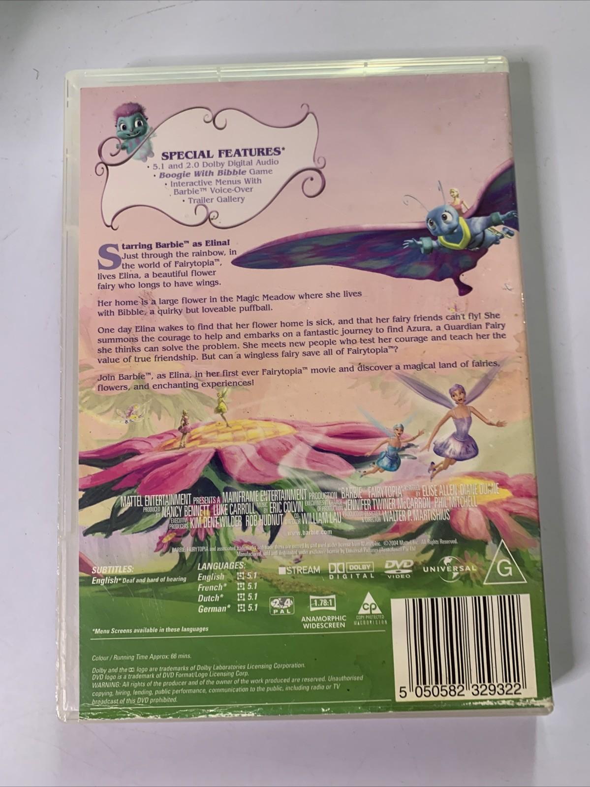 Barbie Fairytopia (DVD, 2004) Animation Movie Region 4 &2