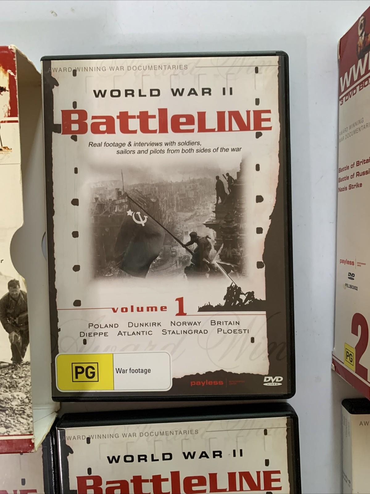 World War 2 Battle of Britain + Battle of Russia + Nazis Strike (DVD, 6-Disc)