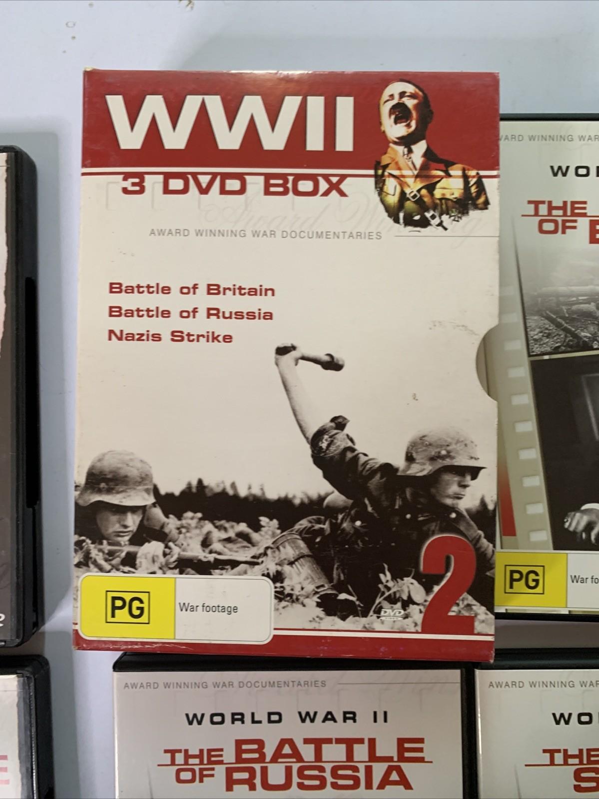 World War 2 Battle of Britain + Battle of Russia + Nazis Strike (DVD, 6-Disc)
