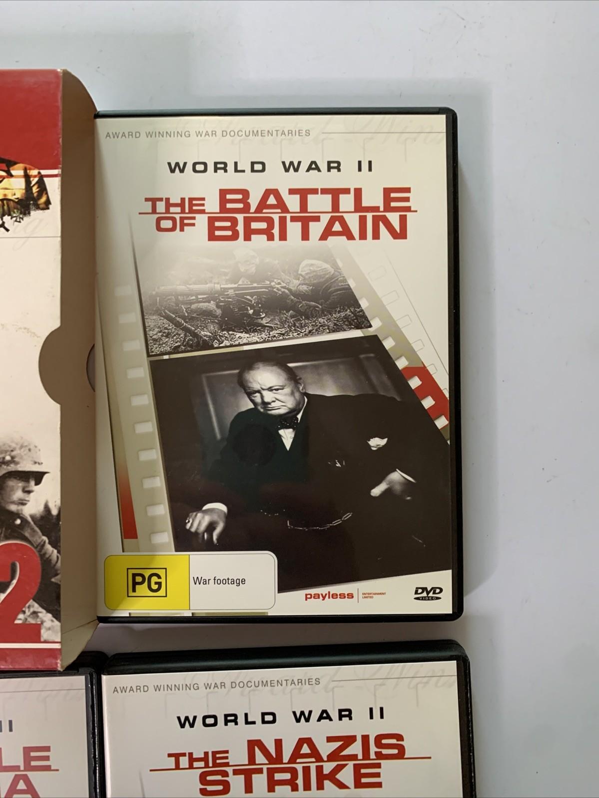 World War 2 Battle of Britain + Battle of Russia + Nazis Strike (DVD, 6-Disc)