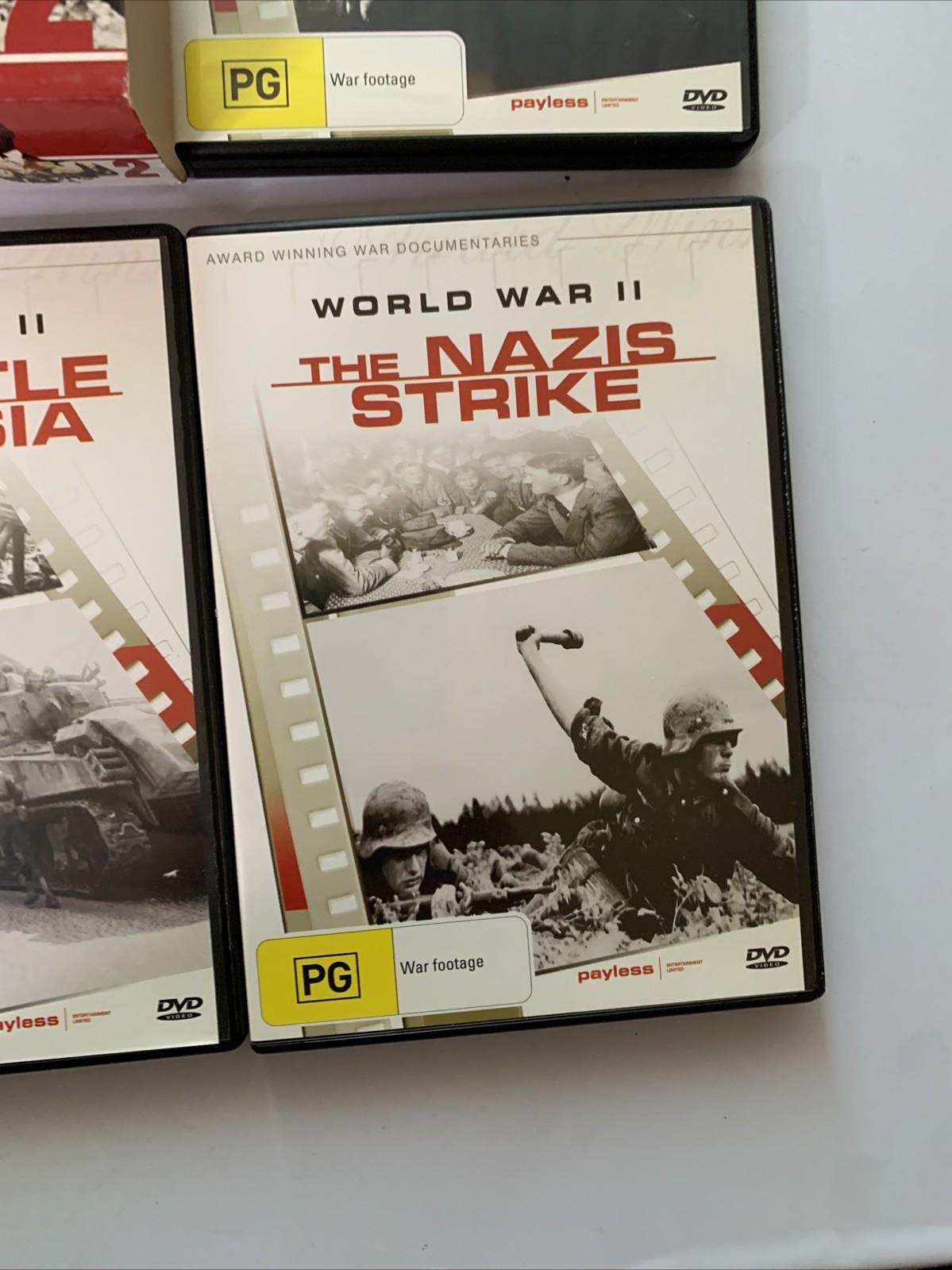 World War 2 Battle of Britain + Battle of Russia + Nazis Strike (DVD, 6-Disc)