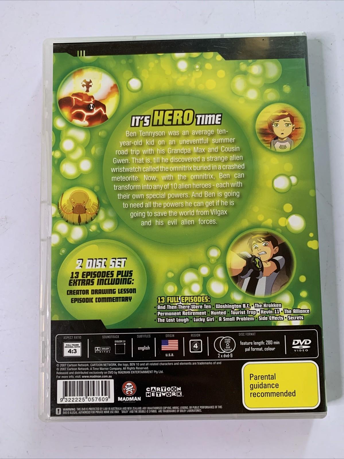 Ben 10 : Season 1 (DVD, 2005) Madman Anime Region 4