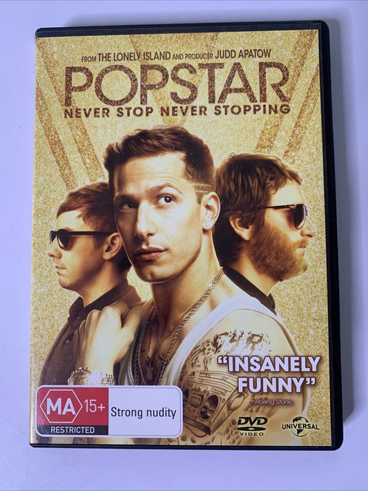 Popstar: Never Stop Never Stopping (DVD, 2016) Andy Samberg Region 4