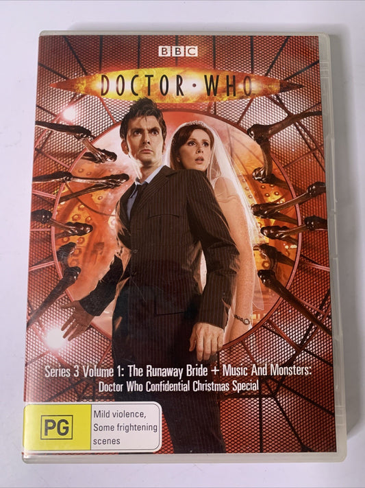 Doctor Who : Series 3 : Vol 1 (DVD, 2005) David Tennant Region 4