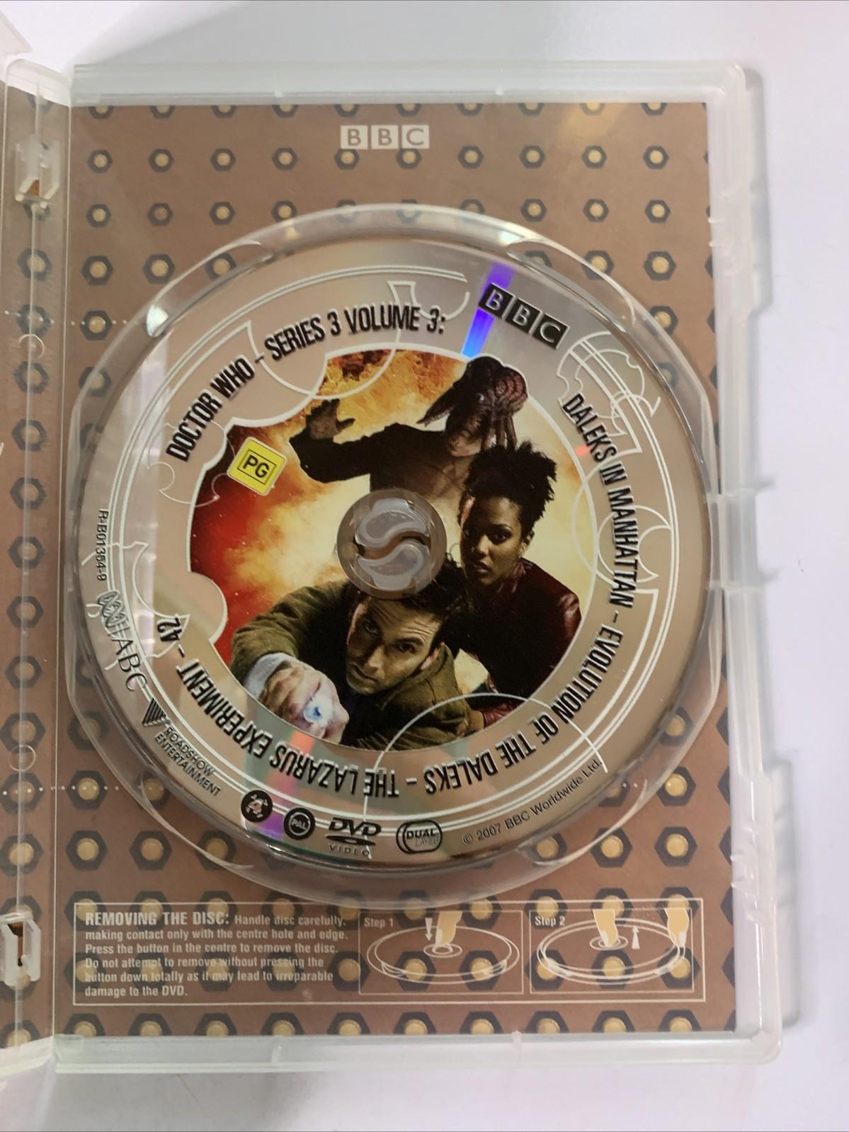 Doctor Who : Series 3 : Vol 3 (DVD, 2005) David Tennant Region 4