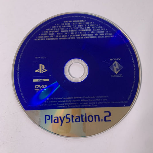PS2 Demo Disk PBPX-95514 PAL Sony Playstation 2 Game Disc Only