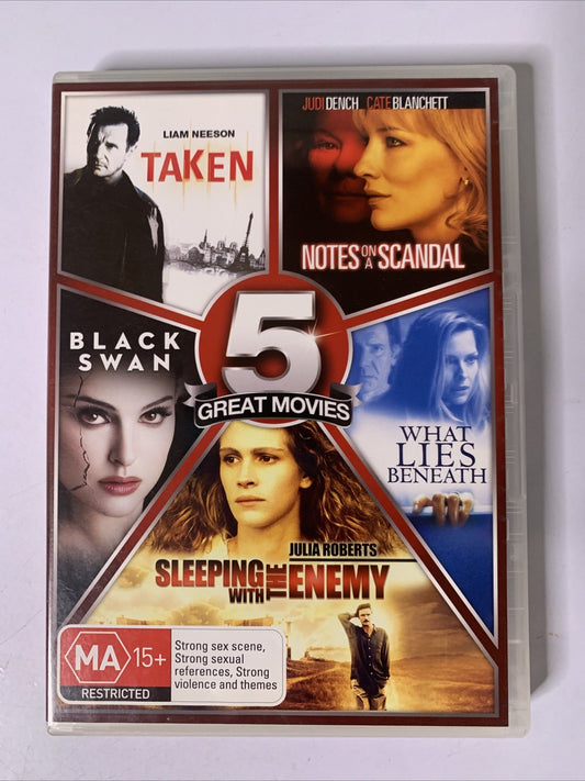 Taken / Notes On A Scandal / Black Swan / What Lies Beneath / Sleeping Enemy DVD