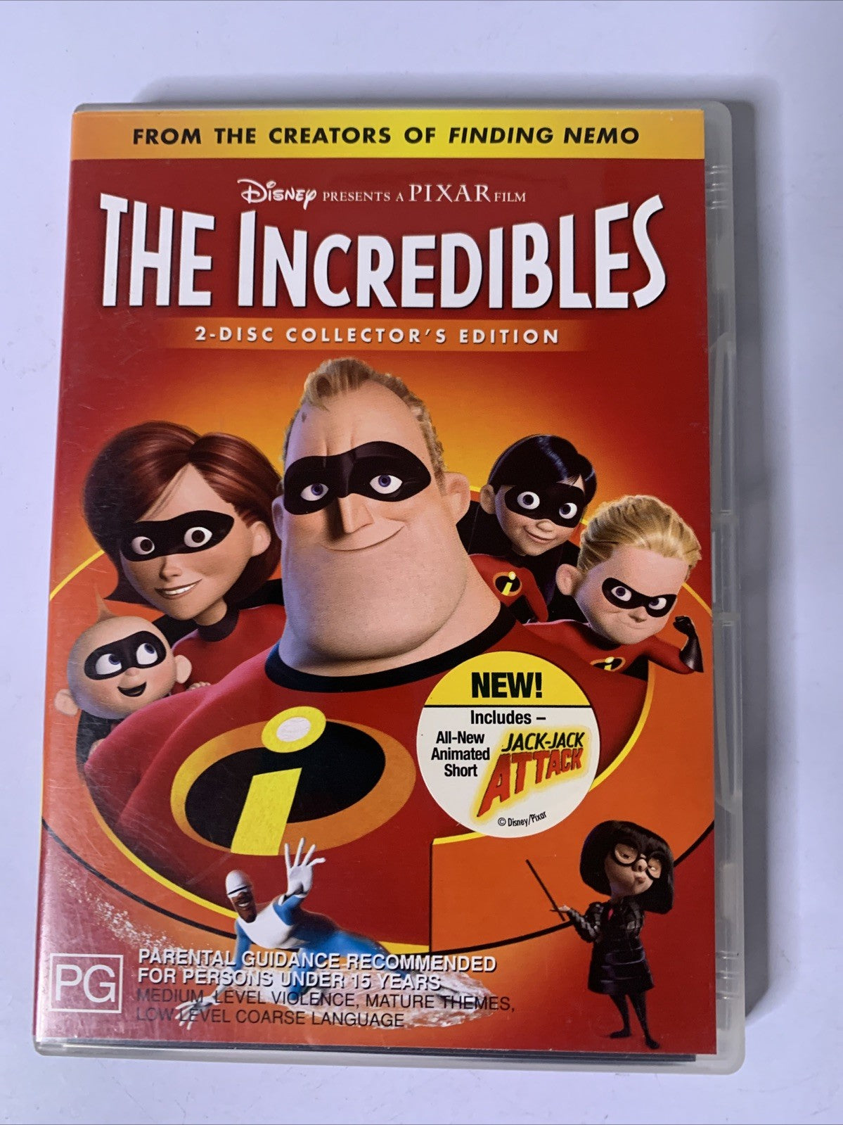 The Incredibles Pixar (DVD, 2004) Disney Animation Region 4