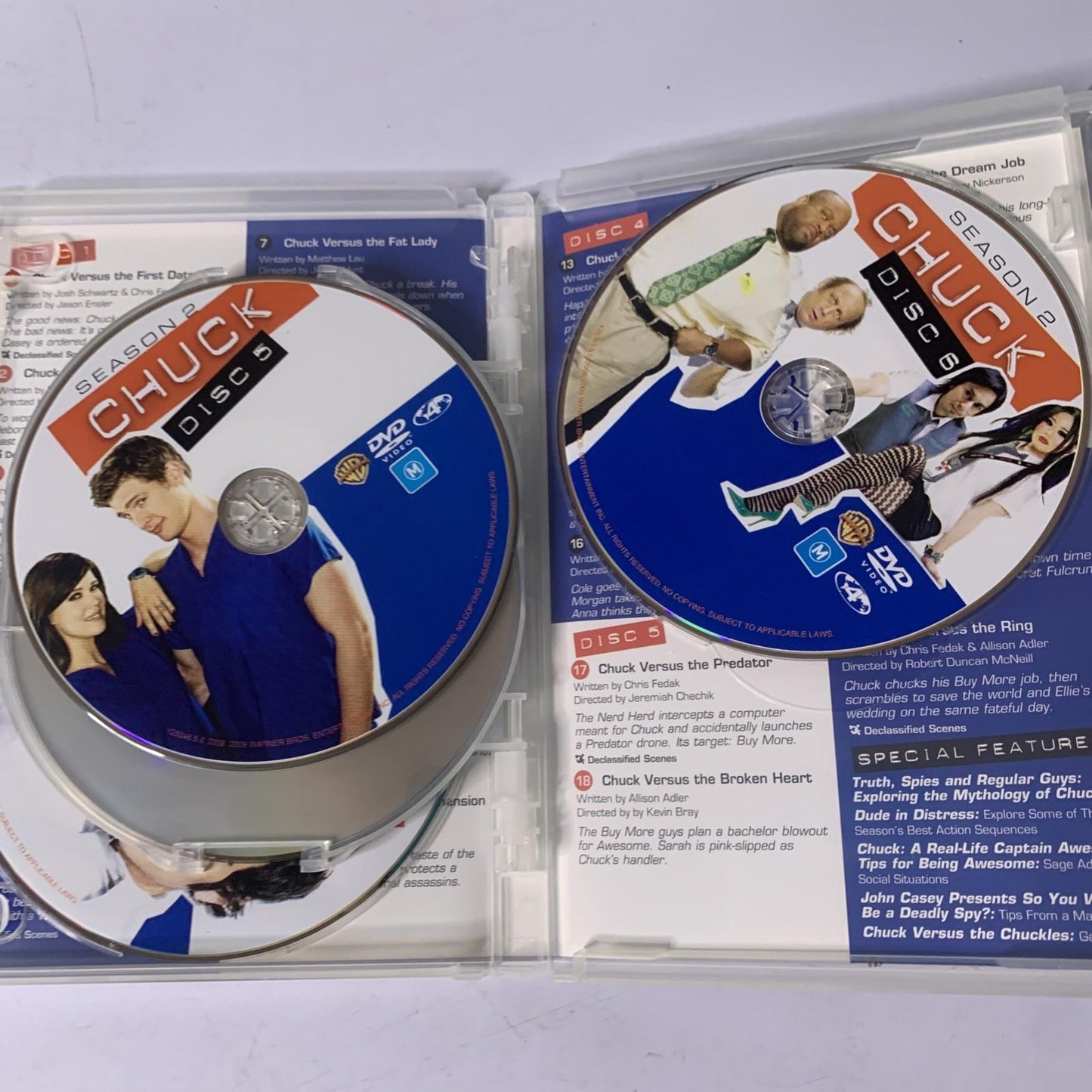 Chuck : The Complete Season 2 (DVD, 2008, 6-Disc) Region 4