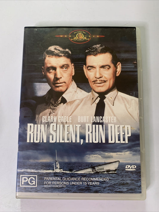 Run Silent, Run Deep (DVD, 1958) Burt Lancaster, Clark Gable Region 4