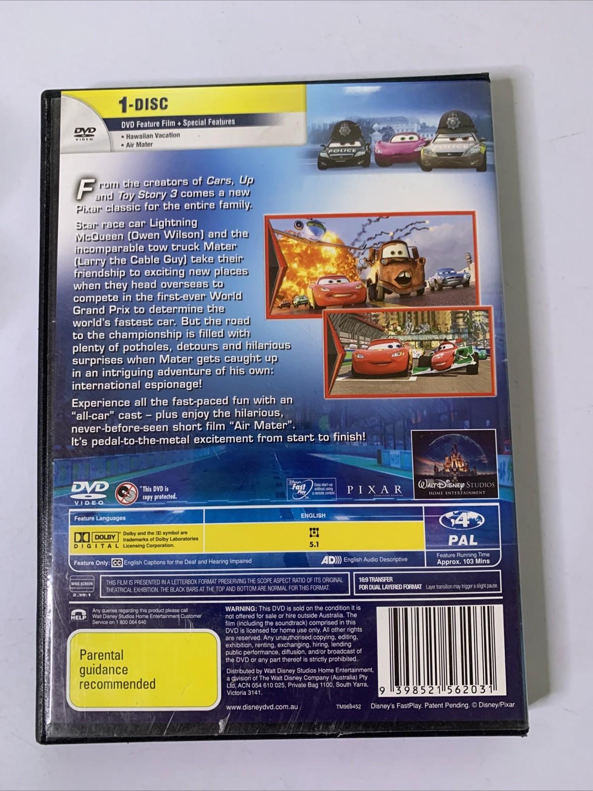 Cars 2 (DVD, 2011) Disney Pixar Animation Region 4