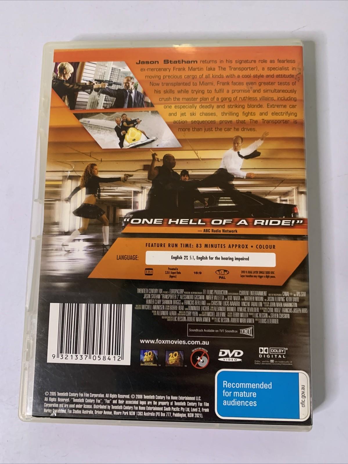 The Transporter 2 (DVD, 2005) Jason Statham Region 4