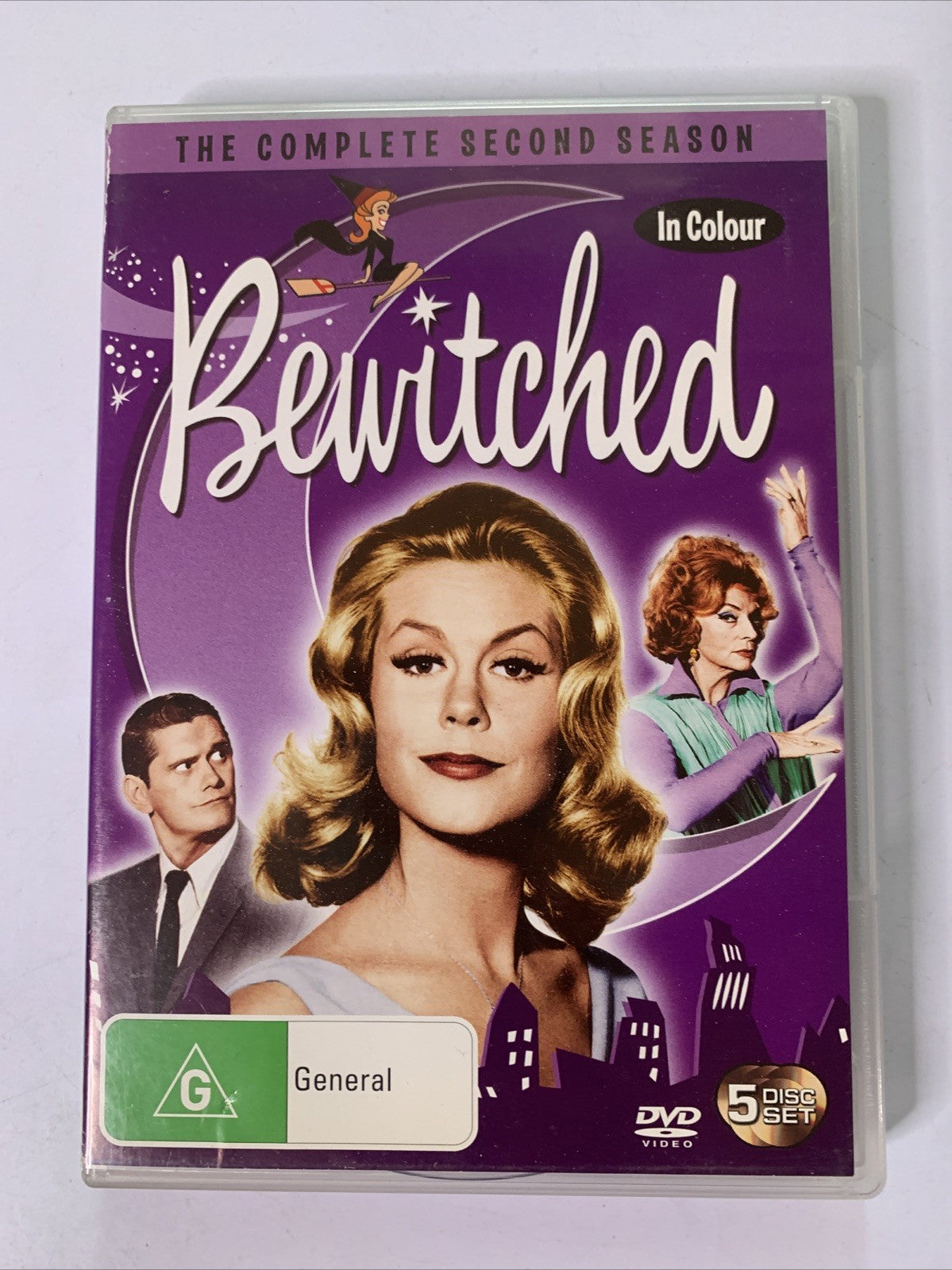 Bewitched : Season 2 (DVD, 1965, 5-Discs) Elizabeth Montgomery Region 4