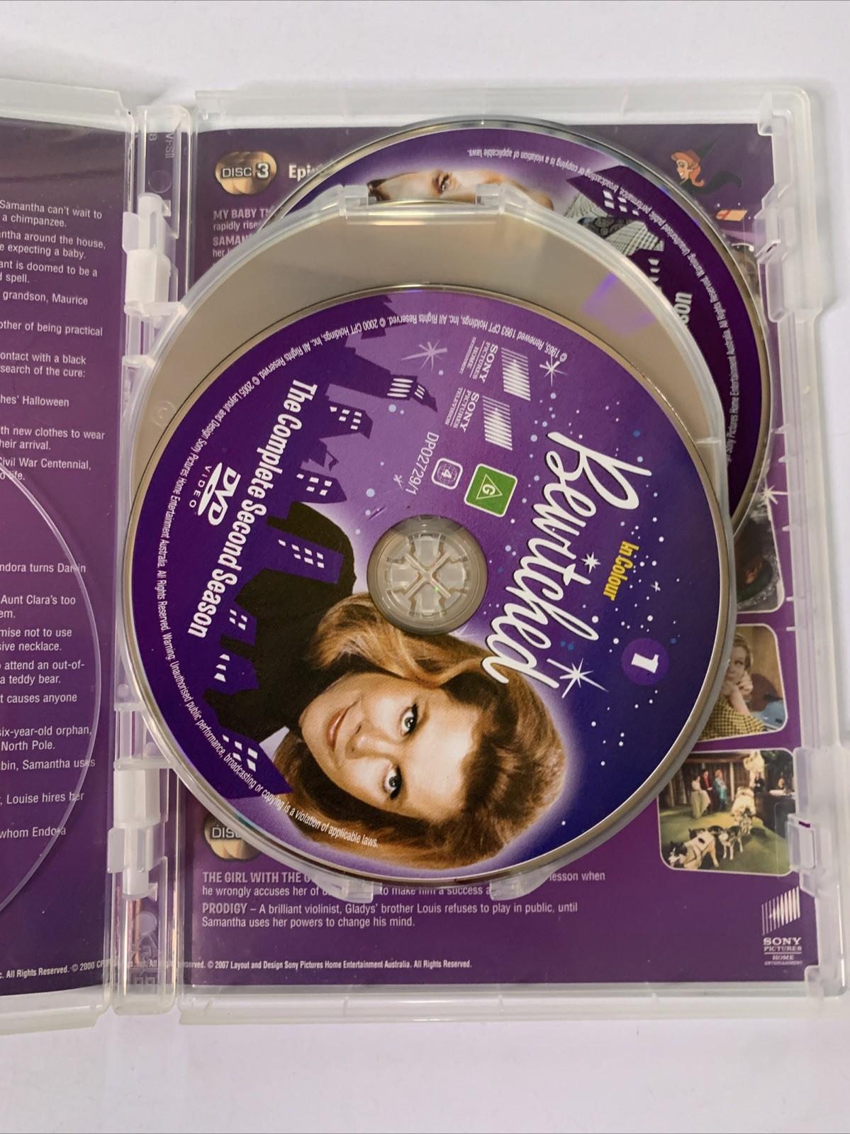 Bewitched : Season 2 (DVD, 1965, 5-Discs) Elizabeth Montgomery Region 4