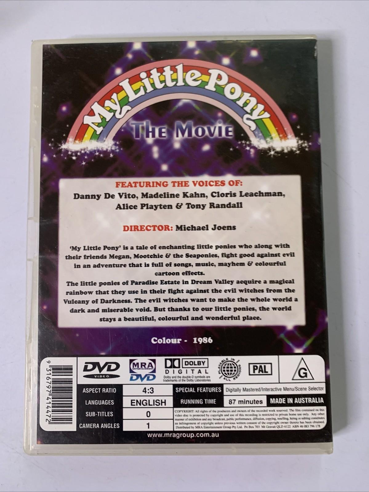 My Little Pony: The Movie (DVD, 1986) Animation All Regions