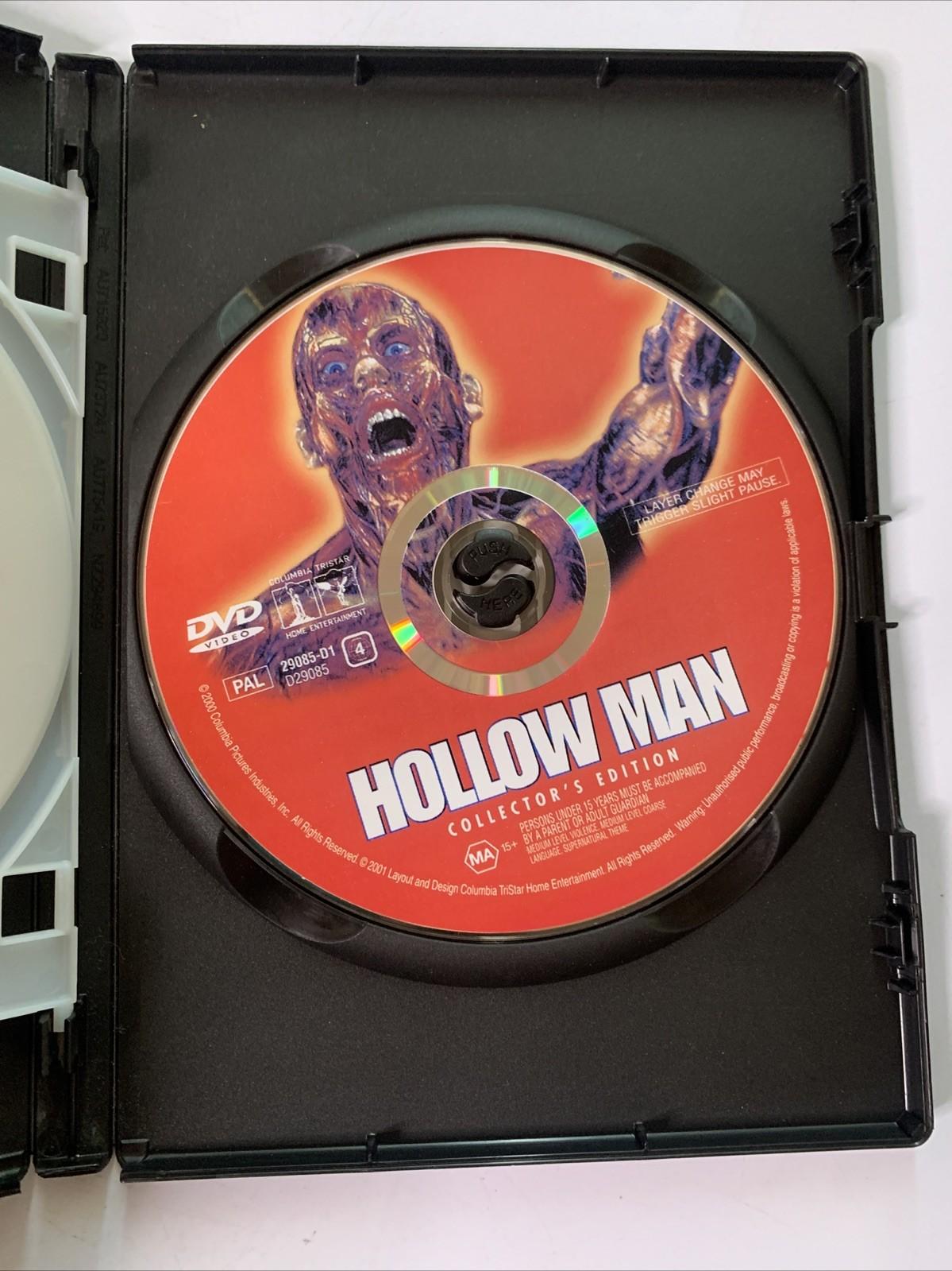 Hollow Man 1 & 2 (DVD, 2000, 2-Discs) Kevin Bacon, Elisabath Shue Region 4