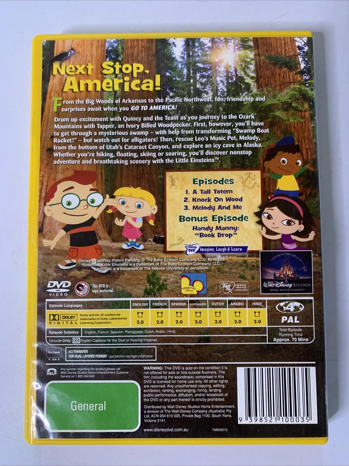 Little Einsteins: Go To America (DVD, 2009) Disney Animation Region 4
