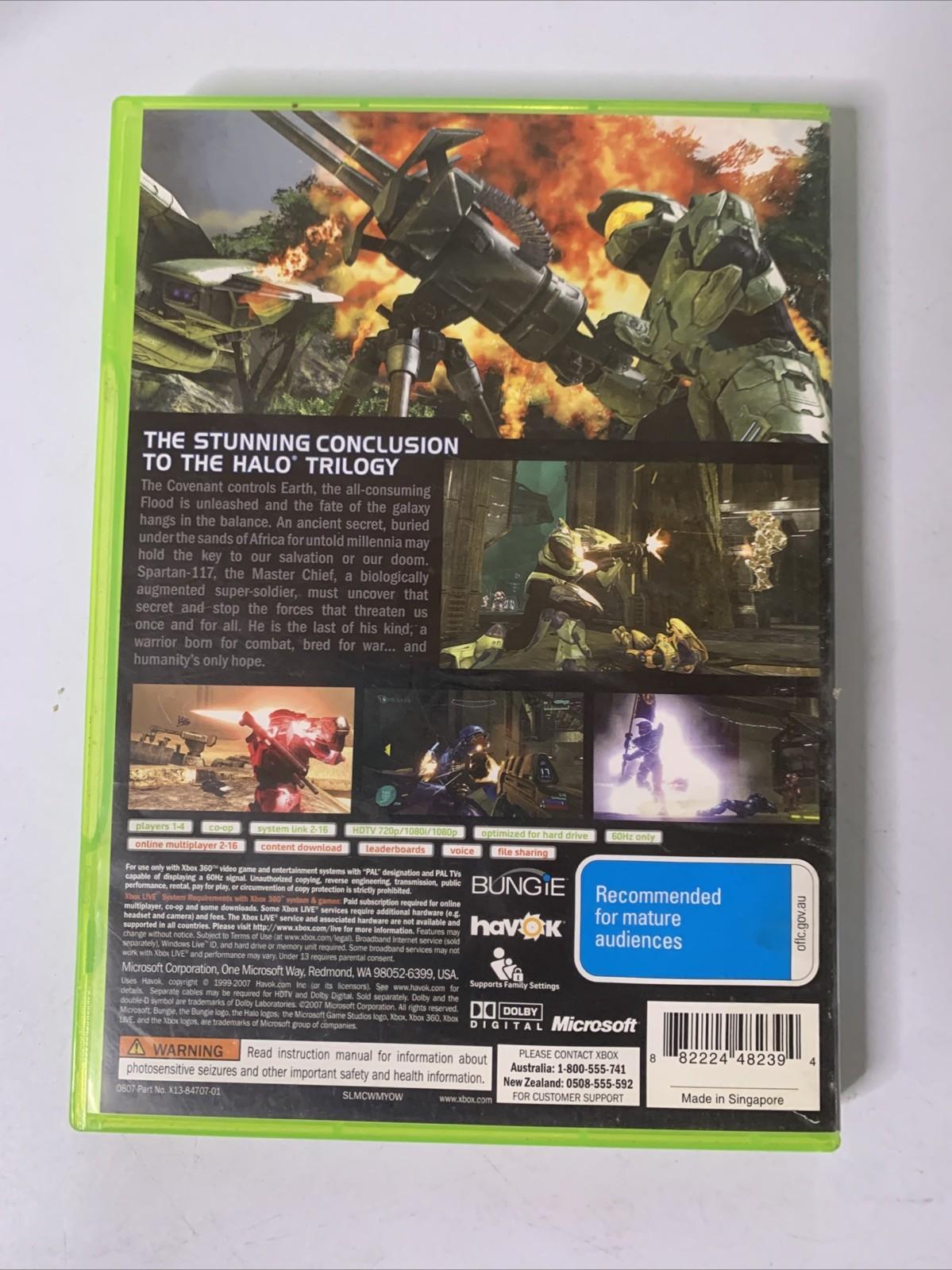 Halo 3 Microsoft XBOX 360 PAL Game Complete
