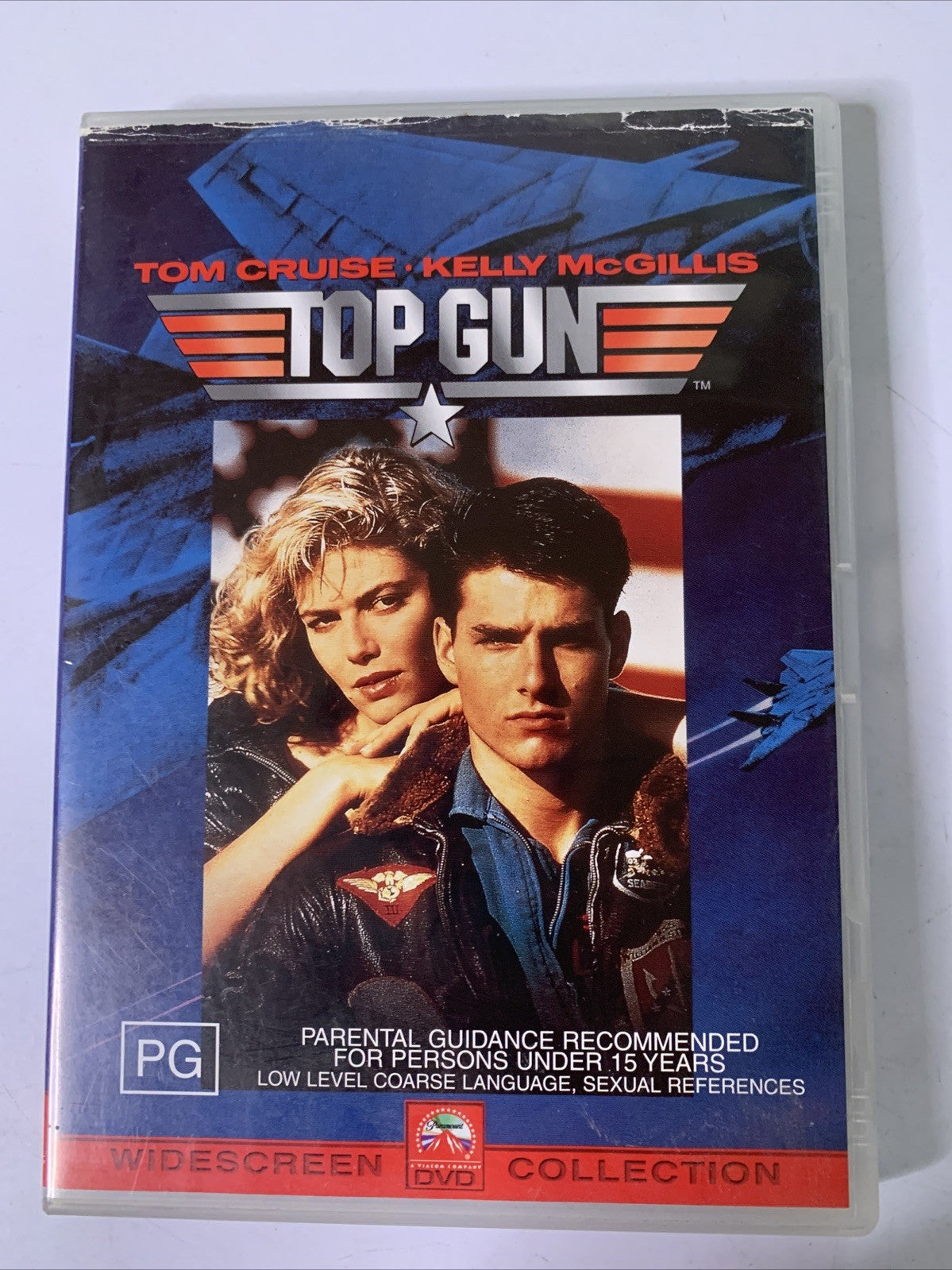 Top Gun (DVD, 1986) Tom Cruise, Meg Ryan, Val Kilmer, Kelly Mcgillis Region 4