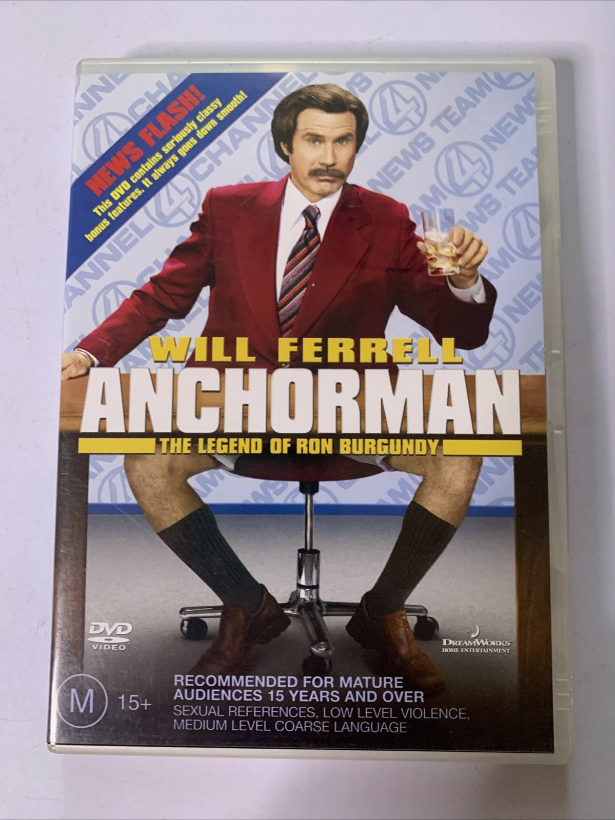Anchorman: The Legend Of Ron Burgundy (DVD, 2004) Region 4 &2