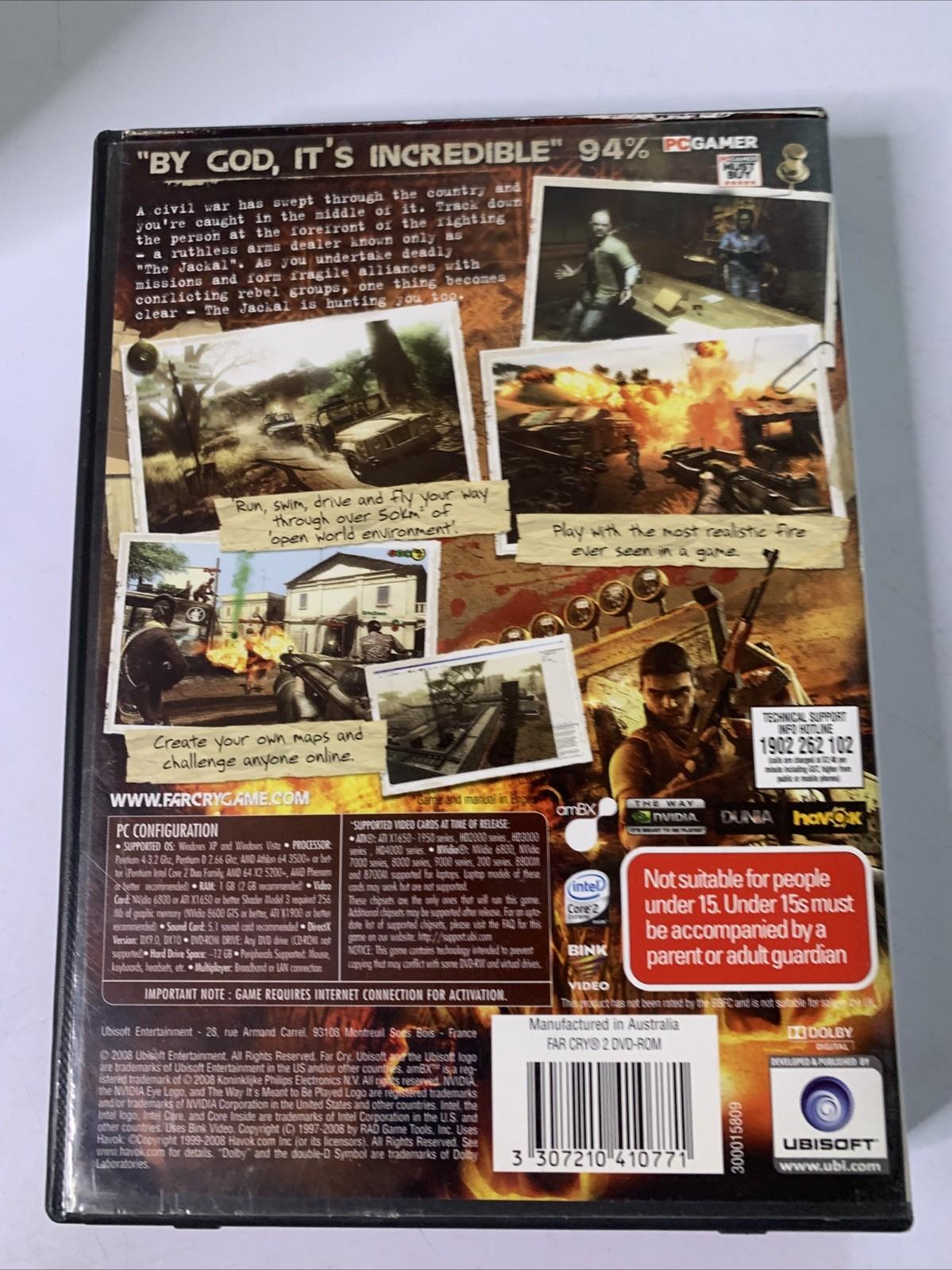 Far Cry 2 PC DVD Windows Game Complete
