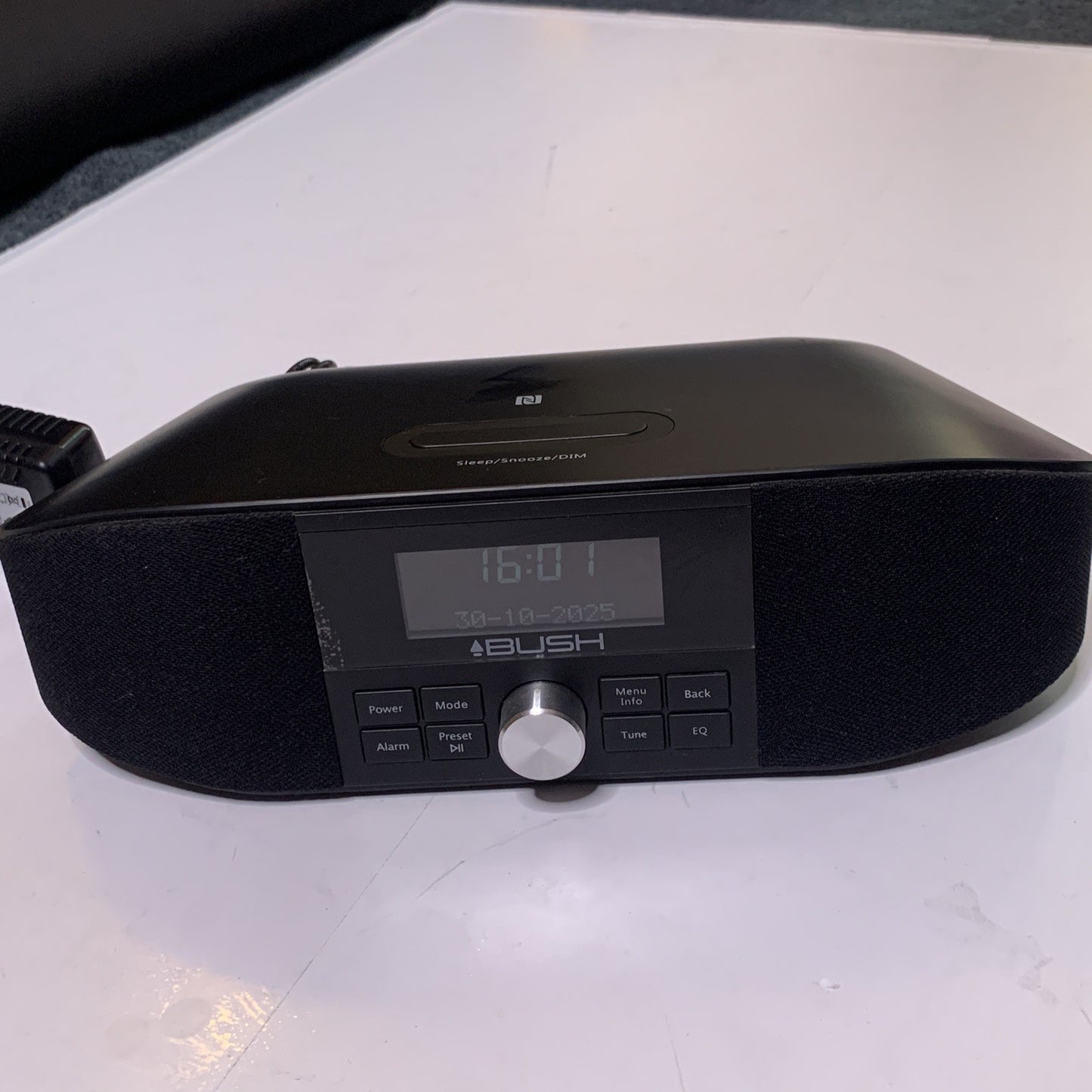 Bush DAB+ FM Dual Alarm Clock Radio AURORA BLK